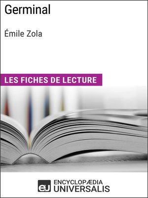 cover image of Germinal d'Émile Zola